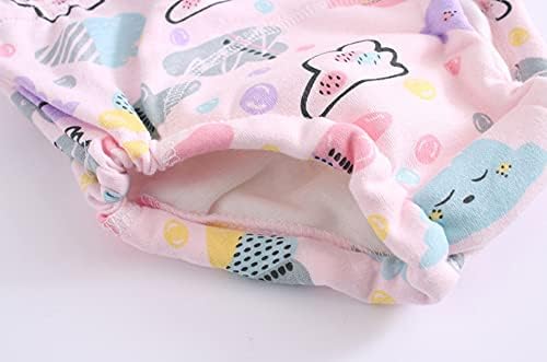 Close up of the waterproof crotch lining inside SUOBUDE reusable cotton potty training pants.
