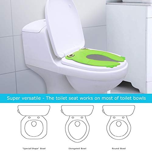 Side view of the lightweight PandaEar toddler potty training cover for boys and girls