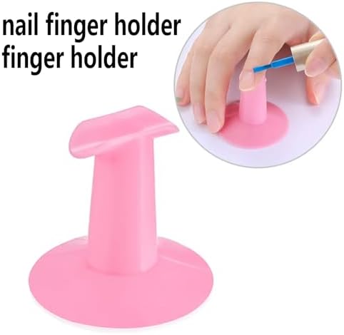 Ergonomic U-shaped plastic nail support stand for salon use