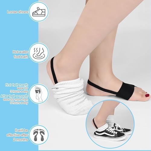 FOYOLO little toe cushion support worn on foot demonstrating proper alignment.