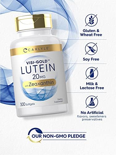 Carlyle Lutein And Zeaxanthin ingredients and dosage panel