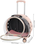 Close-up of the interior plush comfort mat inside the bubble dog carrier