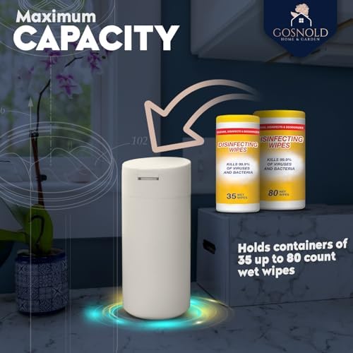 Modern cream stainless steel wipes dispenser for kitchen countertop