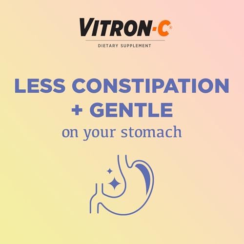 Vitron-C high potency iron supplement for women showing daily immune support details