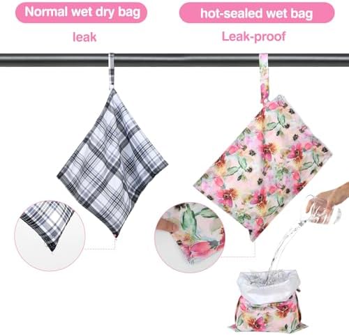 Eaxin Leakproof Wet Bag with snap strap detail
