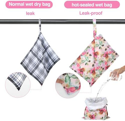 Eaxin Leakproof Wet Bag with snap strap detail