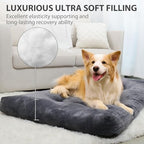 KSIIA deluxe dog bed inside a wire pet crate setup