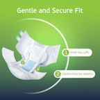 Detailed view of TenderGentle adjustable tab fasteners