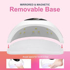 Lke professional LED nail dryer angled side perspective