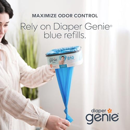 Diaper Genie square refill showing the continuous film mechanism for custom lengths