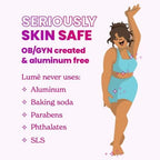 Lume Cool Cucumber acidified wipes packaging showing ingredients