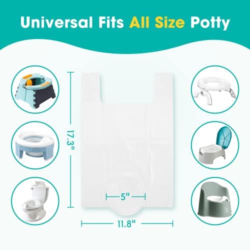 Absorbent pad detail on Minne Baby potty refill bag