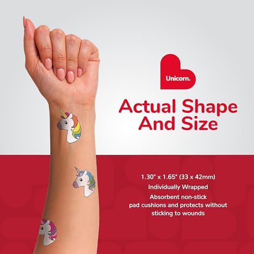 BioSwiss children first aid supplies showcasing an individually wrapped sterile adhesive strip.