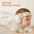 Soft memory foam ear cup detail of Mamazing earmuffs