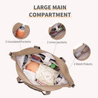 Cei-Cei maternity hospital bag side angle showing pocket layout