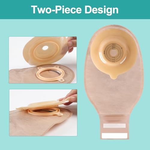 Mowell Steawoce ostomy supplies cut to fit convex skin barriers for leak proof stoma care