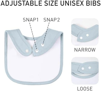 Egmao Baby unisex bandana drool bibs showing fabric flexibility and thickness.