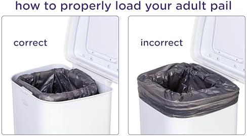 Close up of Ubbi diaper pail sliding lid mechanism