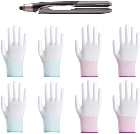 Fymueth heat resistant gloves for flat iron and curling wand protection.