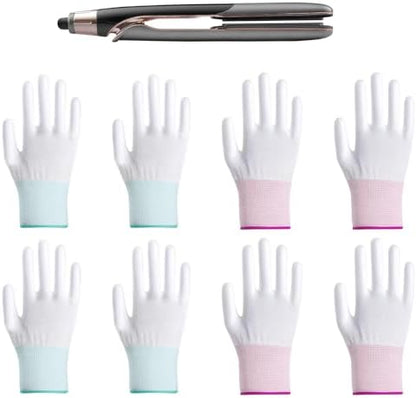 Fymueth heat resistant gloves for flat iron and curling wand protection.