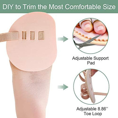 Welnove claw toe corrector pack of two highlighting the washable fabric.
