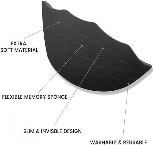 Anti slip heel pads and toe fillers for big shoes comfort.