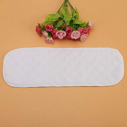 Reusable cloth diaper liner showing size 32x12cm