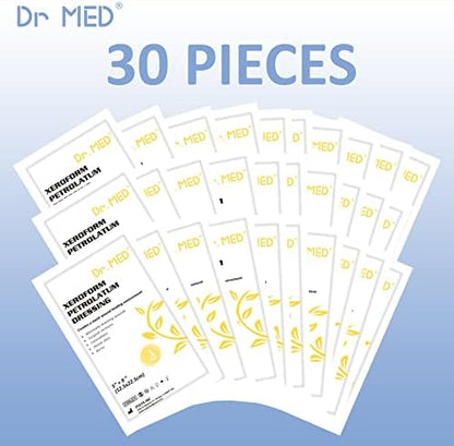 Dr. Med non stick surgical incision dressing strip package contents for first aid use