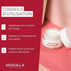 Open jar showing the texture of Mavala Nailactan nutritive cream