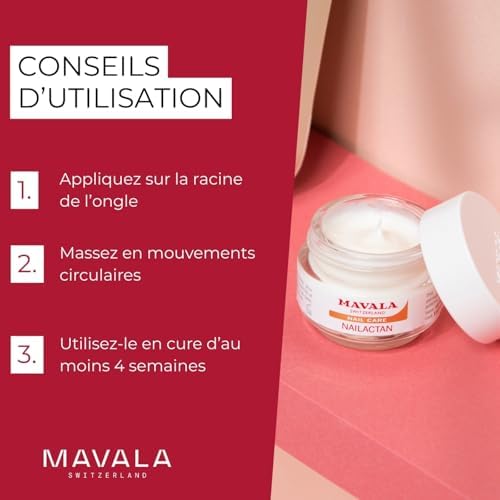 Mavala professional nail cream for moisturizing fingernails and cuticles during a manicure