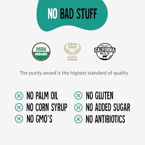 Certified organic grass fed whole milk powder sachets ideal for airplane travel with kids