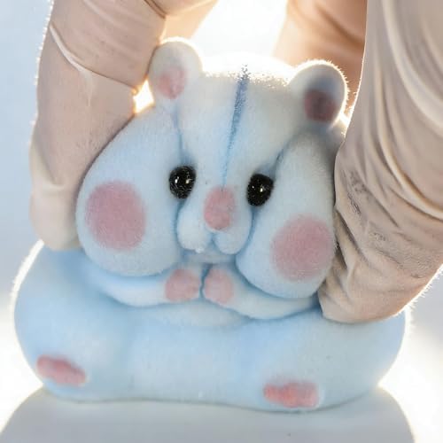 Close-up view of the food-grade silicone hamster stress relief gift for adults.