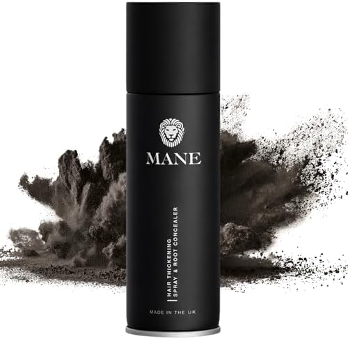 Mane hair thickening spray bottle showing application nozzle
