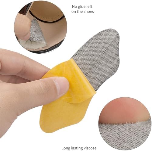 Close up of breathable suede material on MATIE FIX heel liners.