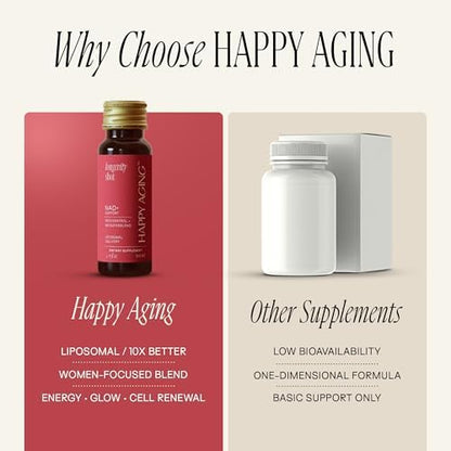 Authentic Happy Aging supplement shots 10 pack