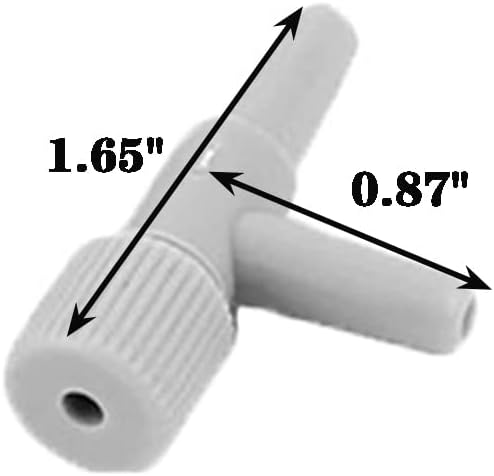 Detailed shot of the manual adjustment knob on the aquarium airflow splitter for fish tank aeration systems.