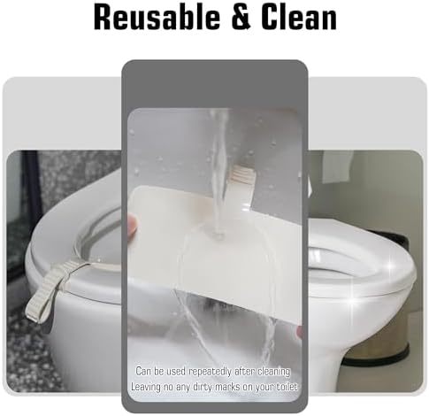 Under seat perspective of the Storchenbeck premium splash guard blocking bathroom mess