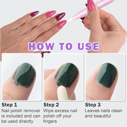 Travel-friendly nail polish remover pens in packaging