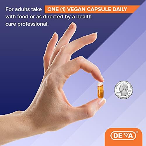 Deva non GMO sunflower Vitamin E capsules close up view