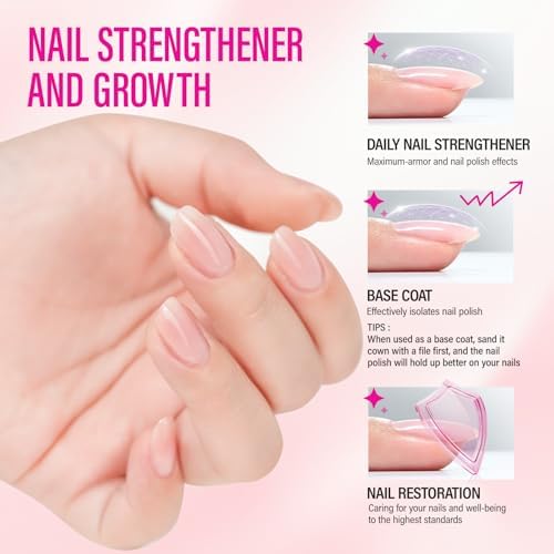Chuchu 8-in-1 nail treatment showing soft pink color texture