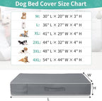Washable large dog mattress protector with convenient side carry handle