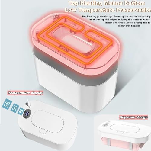 Family Care Accu wipe warmer with open lid and interface