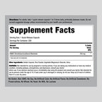 Piping Rock DMAE supplement bottle side label displaying supplement facts