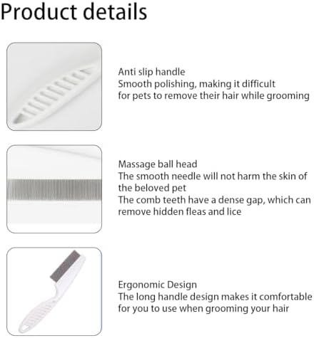Portable fine tooth head lice comb for adults and children scalp care