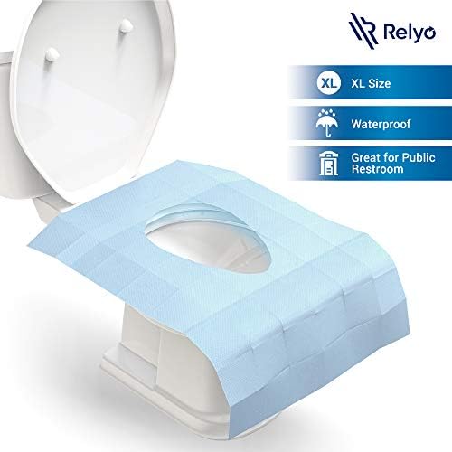 Under side of relyo protective mat showing four non slip adhesive tabs