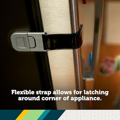 Safety 1st black appliance lock set for stainless steel appliances