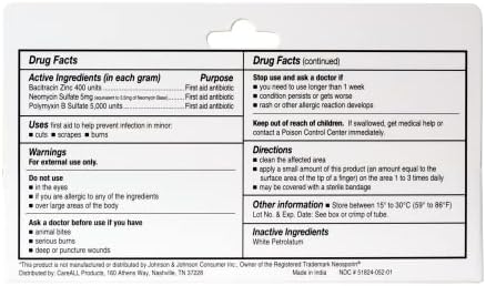 CareAll triple action wound care ointment tubes for household medical emergency preparation