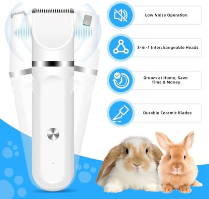 Lyrzzey quiet electric small animal grooming clipper package contents display layout