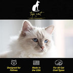 Authentic Chris Christensen premium cat coat restoration shampoo on plain background
