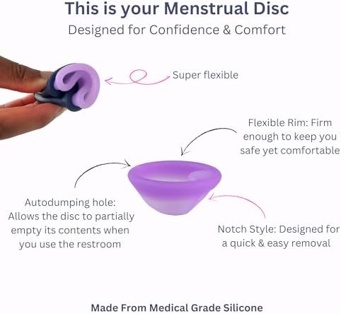 KAVODA medical grade silicone disc with removal notch detail.